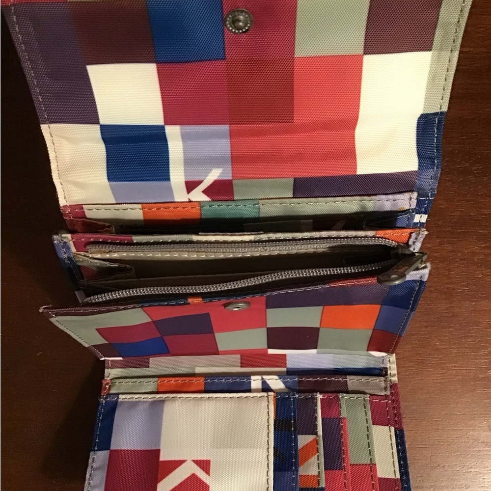 Kipling Multicolor Checkered Wallet - image 3
